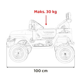 Toyota FJ Cruiser dla dzieci Różowy + Pilot + Napęd 4x4 + Audio LED + EVA + Wolny Start