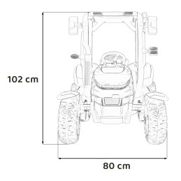 Traktor BLAST Z Przyczepką Czerwony