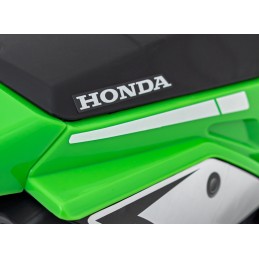 Motorek Cross Honda CRF 450R na akumulator dla dzieci Zielony + 3 Koła + Gumowy Bieżnik + Klakson