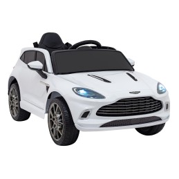 Aston Martin DBX na akumulator dla dzieci Biały + Pilot + EVA + Pasy + Wolny Start + Audio LED