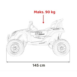 Pojazd UTV X3 Off-Road Różowy
