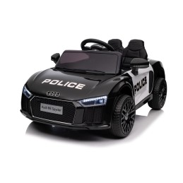 Audi R8 Policja na akumulator dla dzieci + Pilot + EVA + Wolny Start + MP3 LED