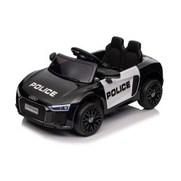 Audi R8 Policja na akumulator dla dzieci + Pilot + EVA + Wolny Start + MP3 LED