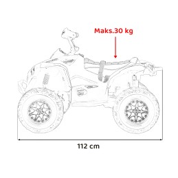 Quad Maverick ATV Czerwony